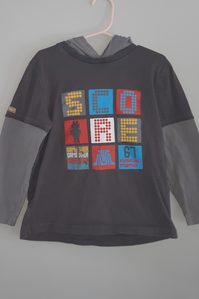 Ai Boy Sweatshirt Hoodies Size 6 gray ''SCD Game o